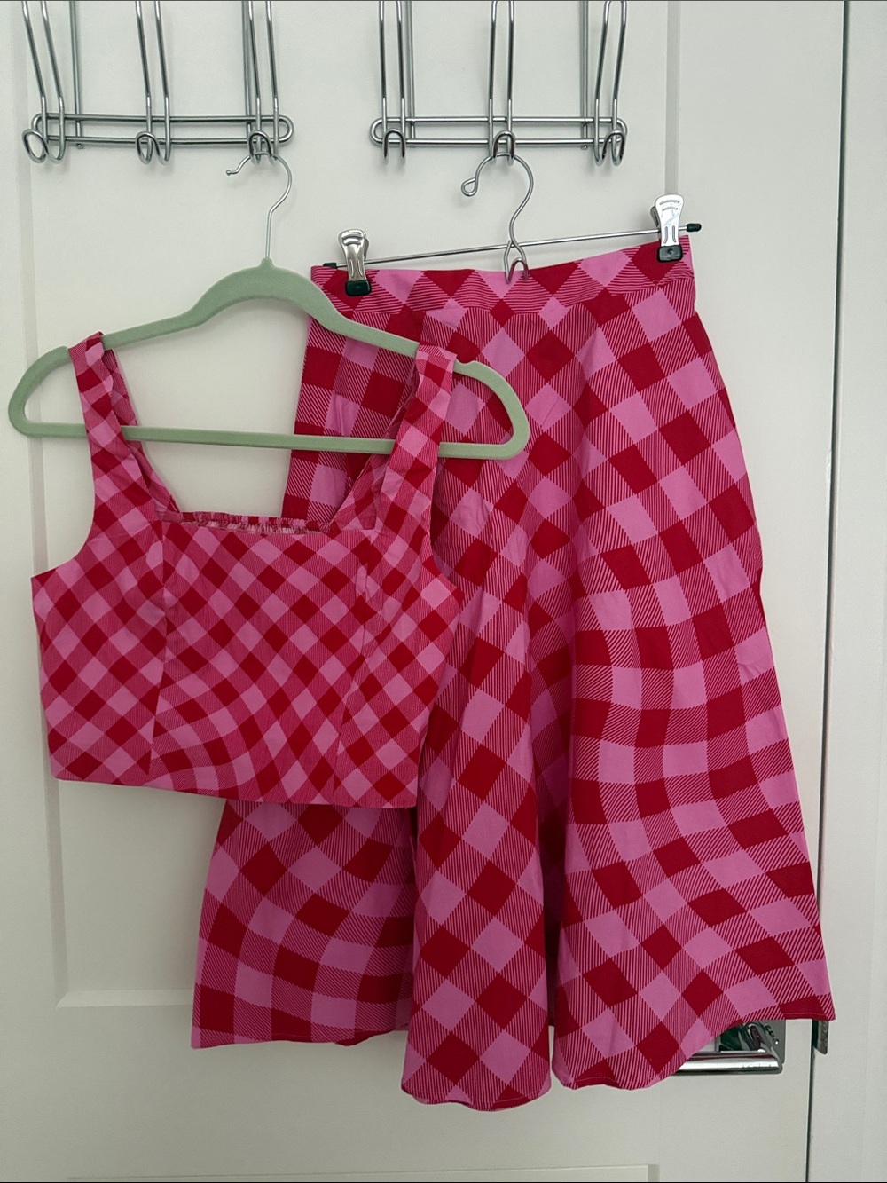 Scoop Pink Gingham Set